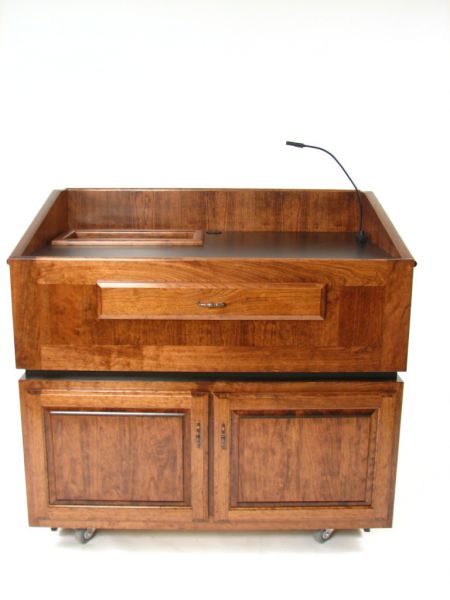 Executive Wood Ambassador Multi-Media Lectern / Podium