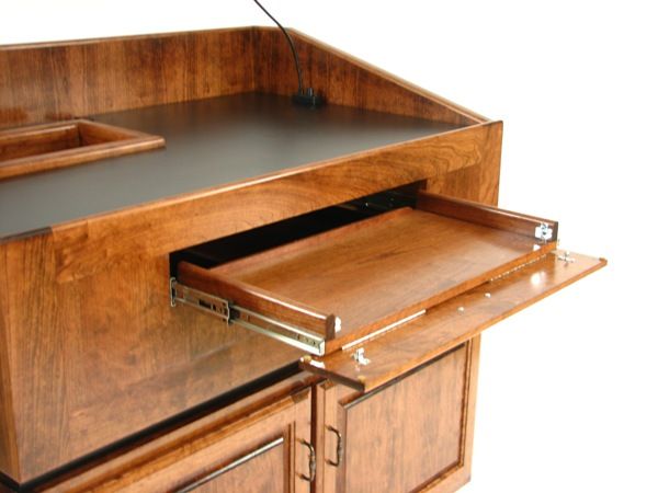 Executive Wood Ambassador Multi-Media Lectern / Podium
