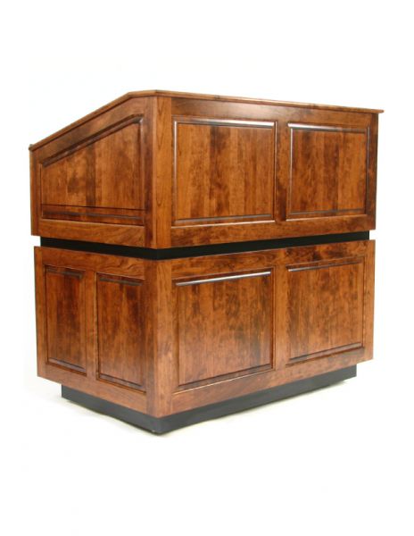 Executive Wood Ambassador Multi-Media Lectern / Podium-Includes Free Shipping