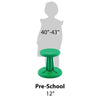 KORE KIDS WOBBLE CHAIR Height 14" Black, Blue, Yellow, Green, Red