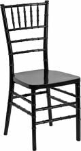 HERCULES PREMIUM SERIES BLACK RESIN STACKING CHIAVARI CHAIR