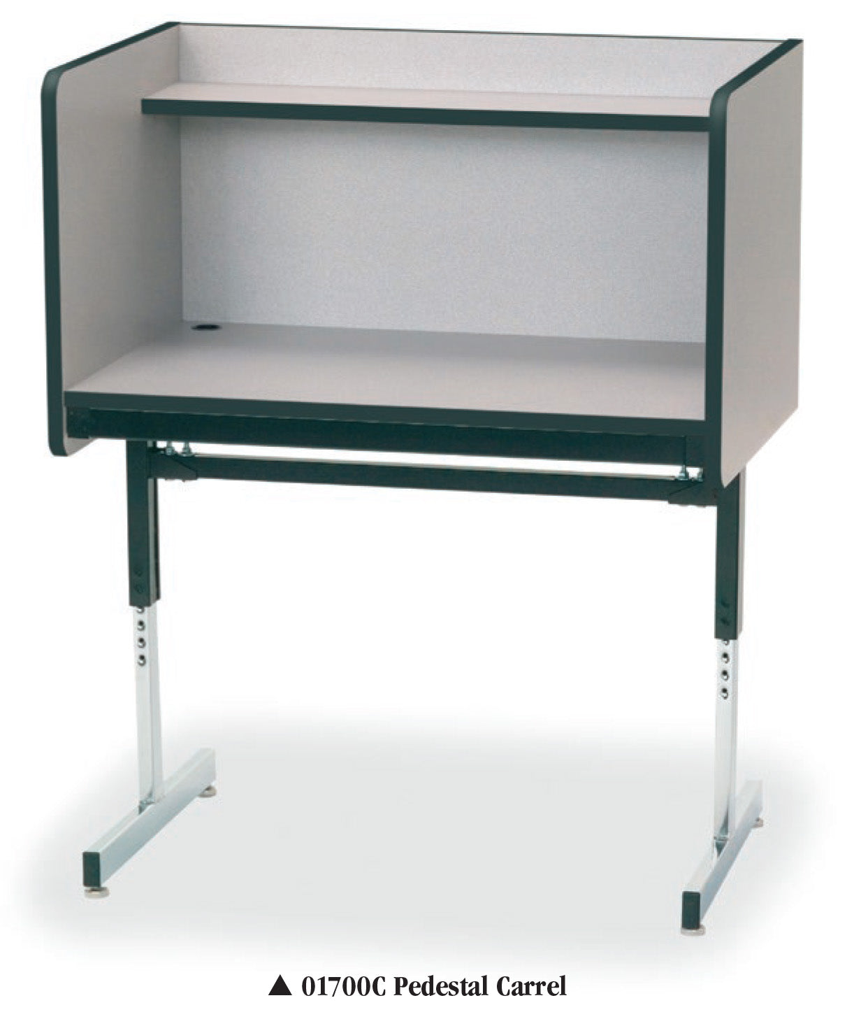 Smith Carrel Pedestal Base Carrel