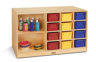 Rainbow AccentsÂ® Mobile Storage Island - with Colored Bins