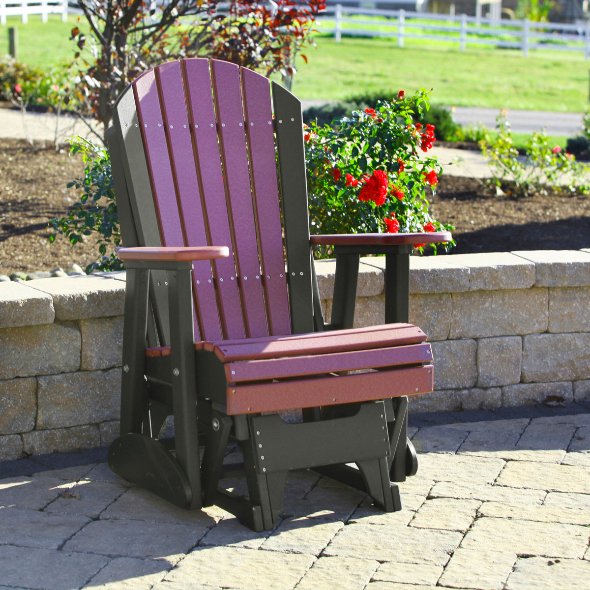 LuxCraft 2′ Adirondack Glider Chair