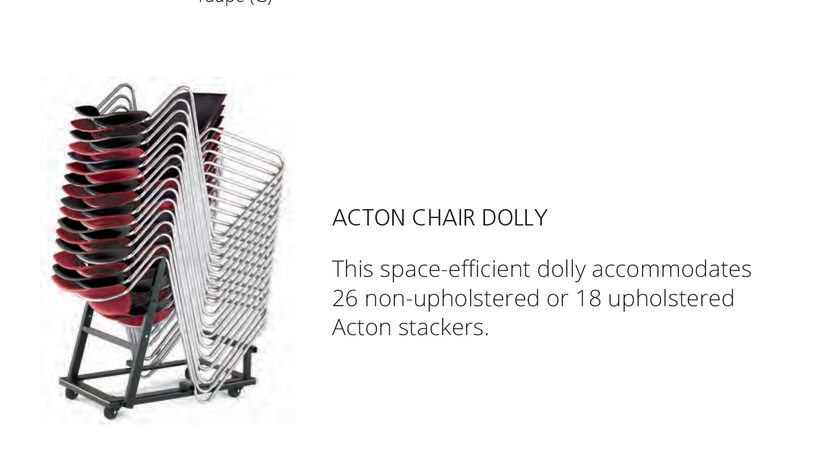 PS Furniture Action Stacker Non- Upholstered (All Plastic) Chair with Arms