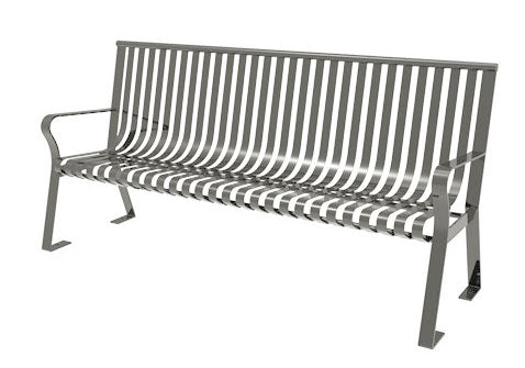 My T Coat 72" Downtown Bench with Back Advantage Coating
