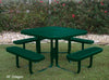 46" MyTCoat Octagon Portable Outdoor Table - Expanded Metal Advantage Coating