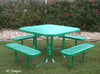 46" MyTCoat Octagon Portable Outdoor Table - Expanded Metal Advantage Coating