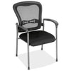 OfficeSource CoolMesh Back Guest Chair with Arms and Titanium Gray Frame