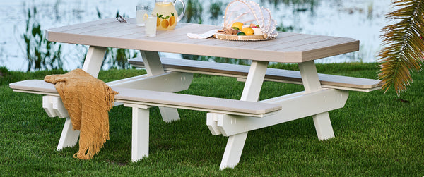 Luxcraft 72" Rectangular Picnic Table