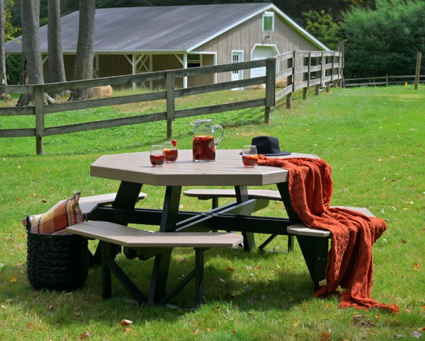 LuxCraft Octagon Picnic Table