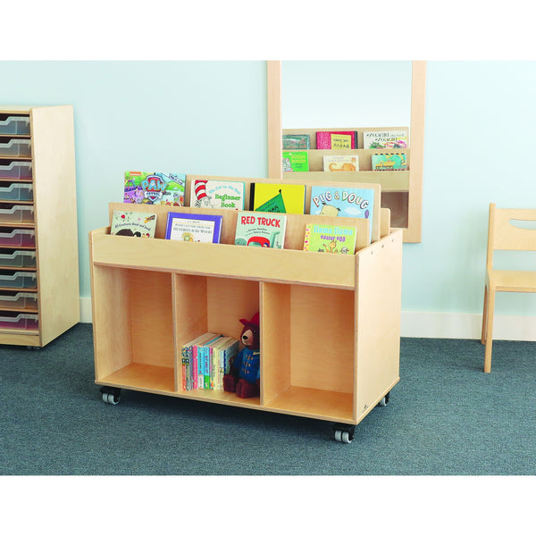 Whitney Brothers Mobile Book Storage Island