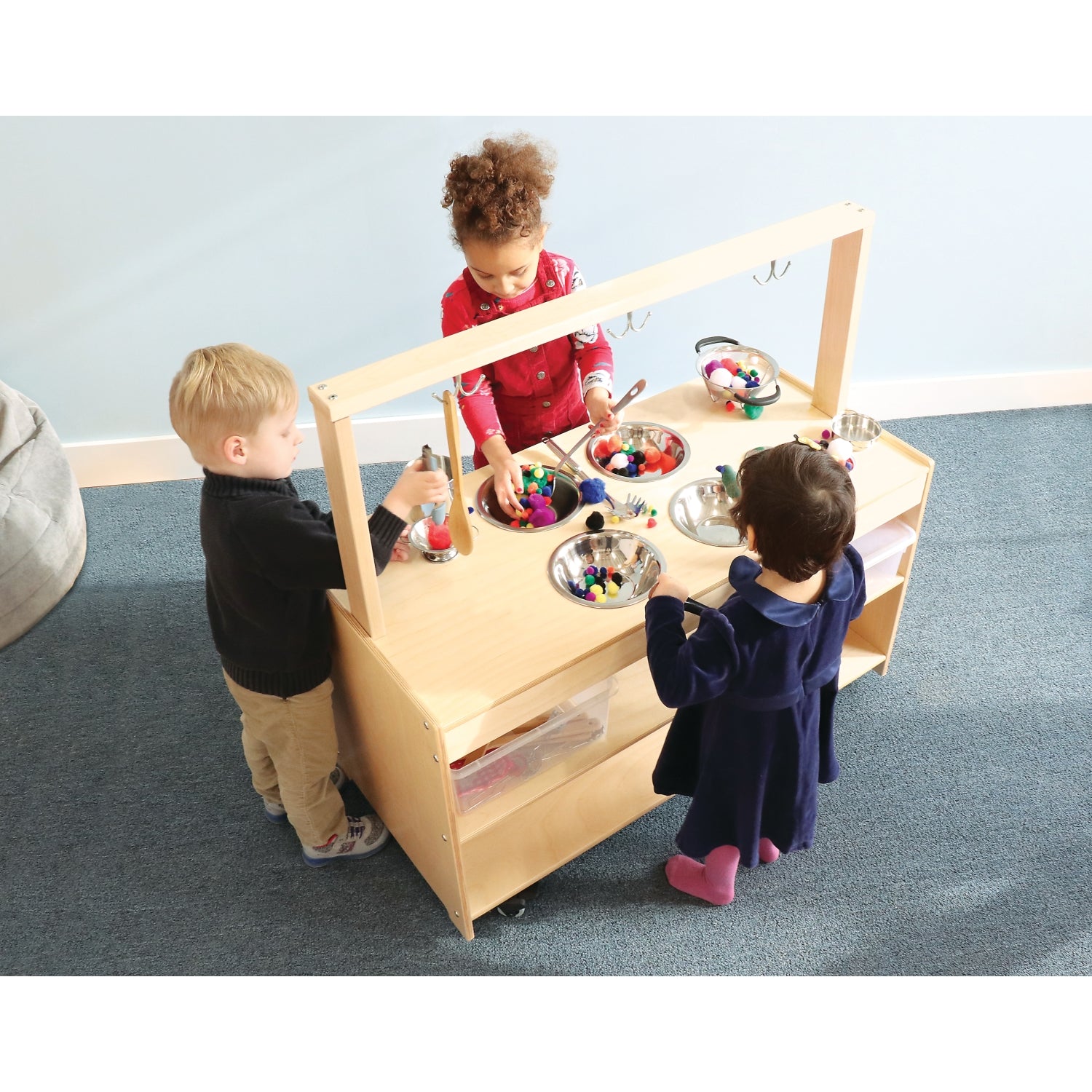 Whitney Brothers Mobile Sensory Play Kitchen