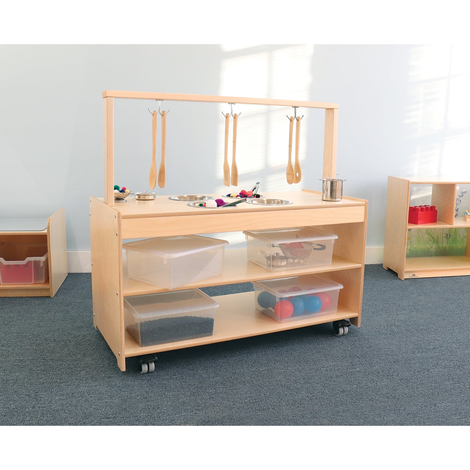 Whitney Brothers Mobile Sensory Play Kitchen