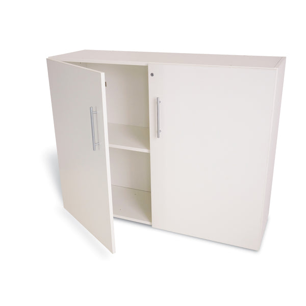 Whitney Brothers White Lockable Wall Cabinet