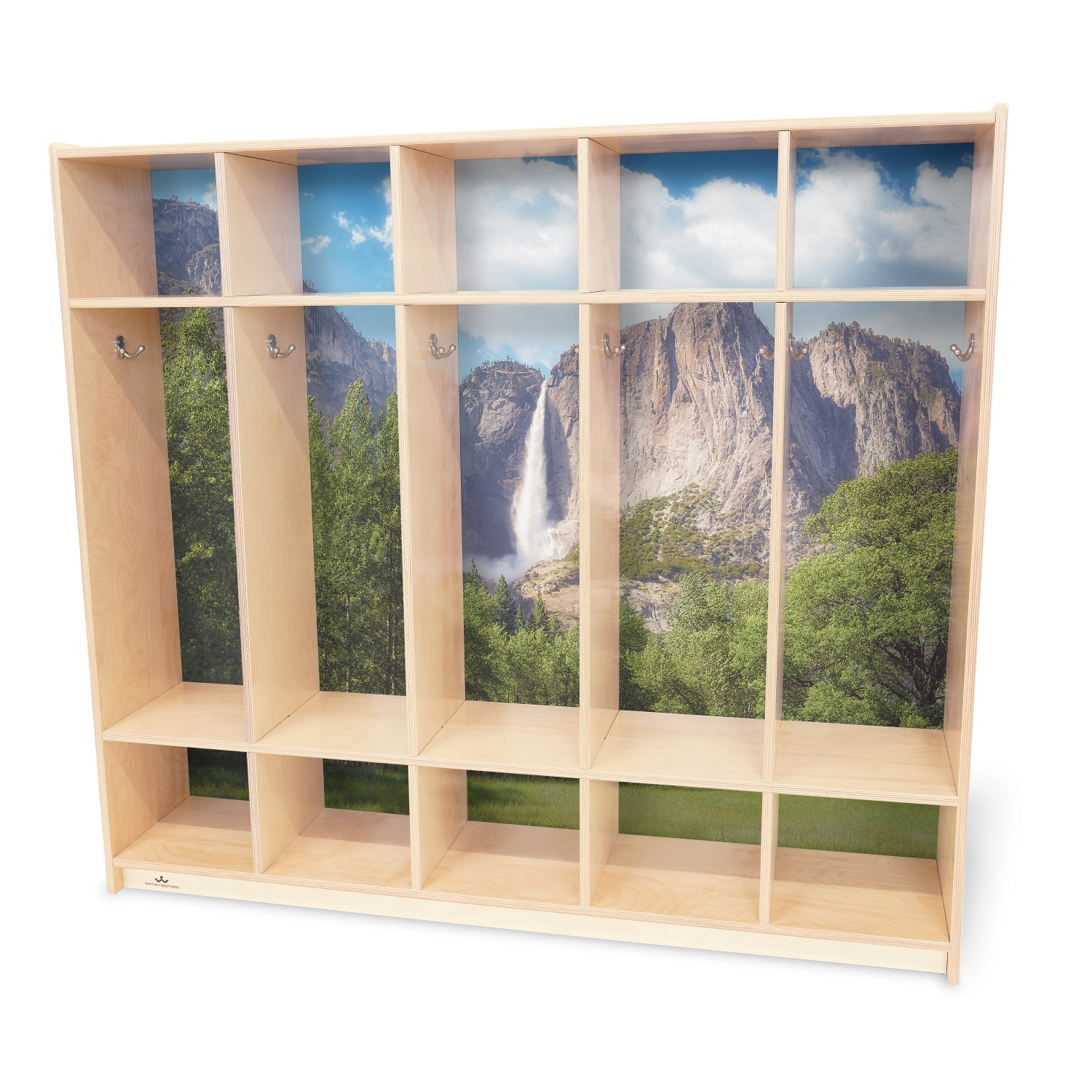 Whitney Brothers Nature View Five Section Coat Locker