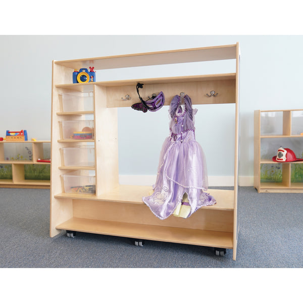 Whitney Brothers Mobile Dress-Up Center With Trays And Mirror