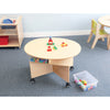 Whitney Brothers Mobile Collaboration Table With Trays