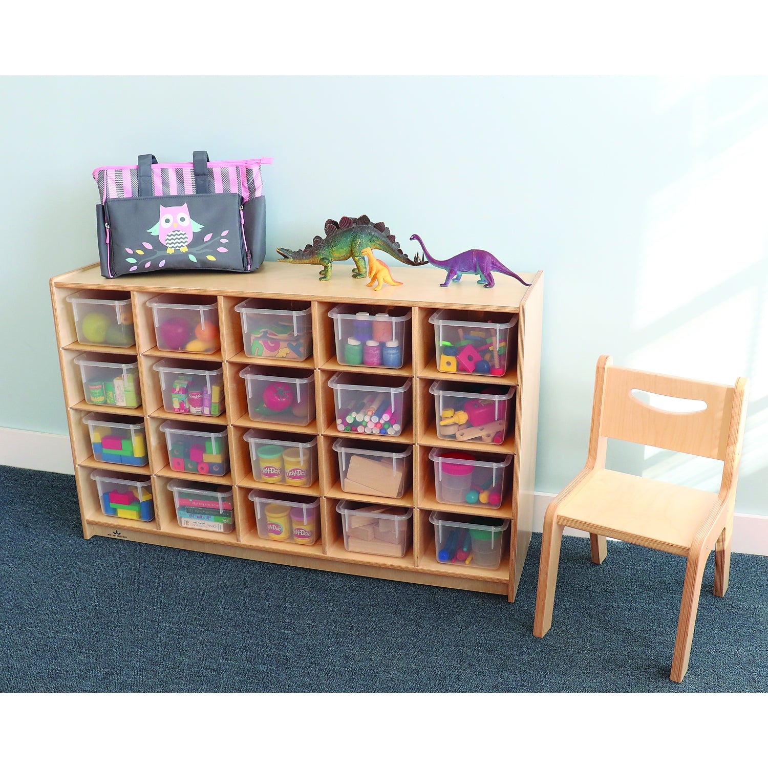 Whitney Brothers Cubby Storage Cabinet With 20 Trays