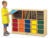 Jonti-CraftÂ® Sectional Cubbie-Tray Mobile Unit - with Colored Trays