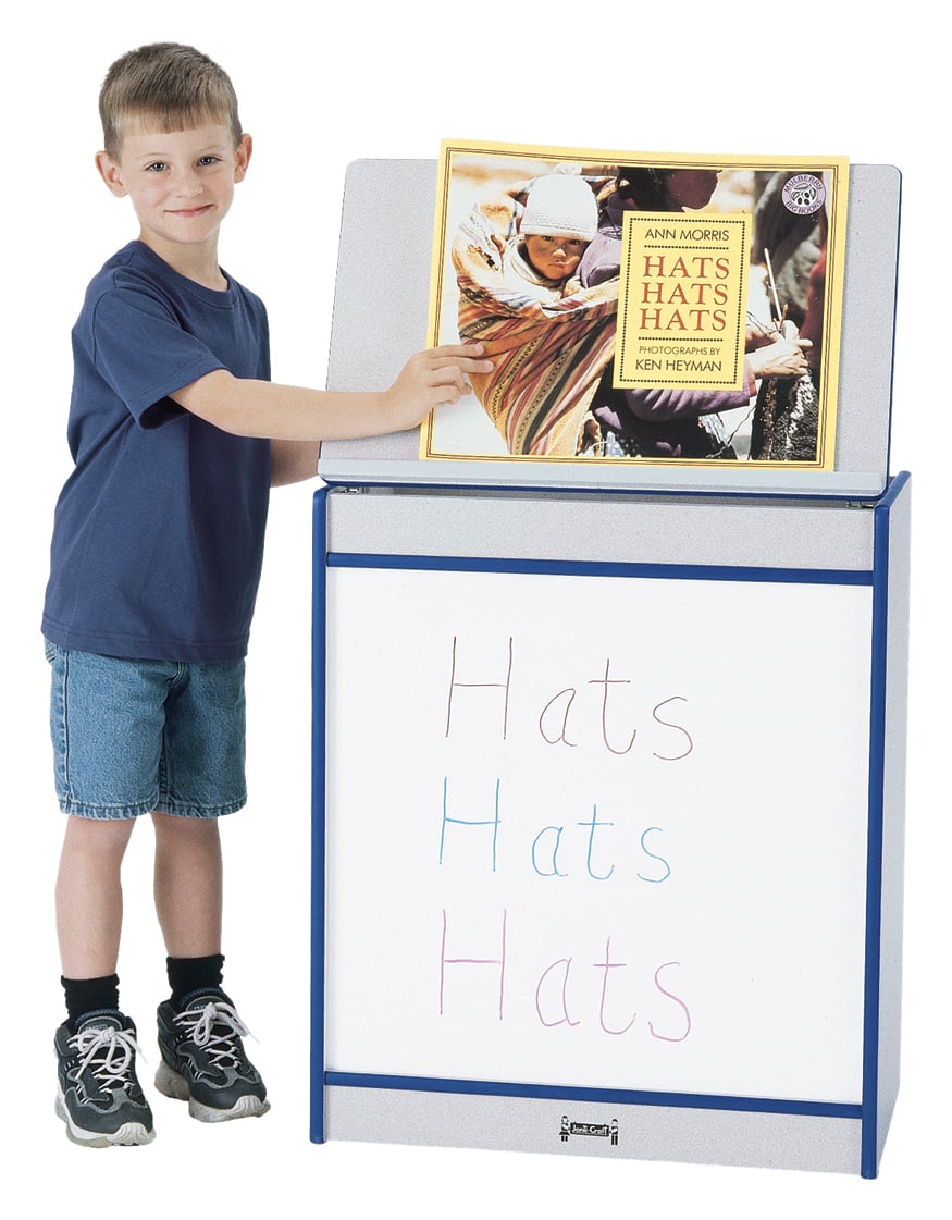 Rainbow AccentsÂ® Big Book Easel - Write-n-Wipe - Blue