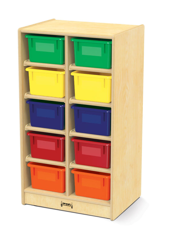 Jonti-CraftÂ® 10 Cubbie-Tray Mobile Unit - with Colored Trays