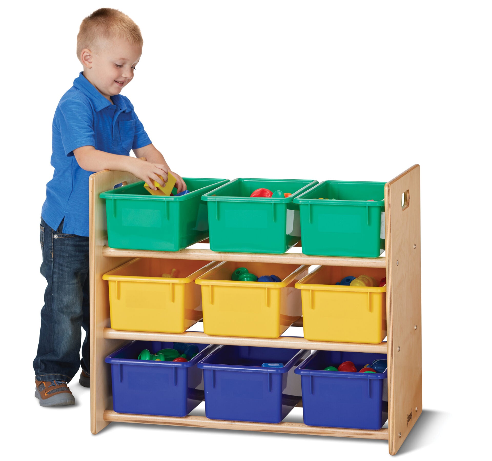 Jonti-CraftÂ® Cubbie-Tray Storage Rack - with Colored Cubbie-Trays