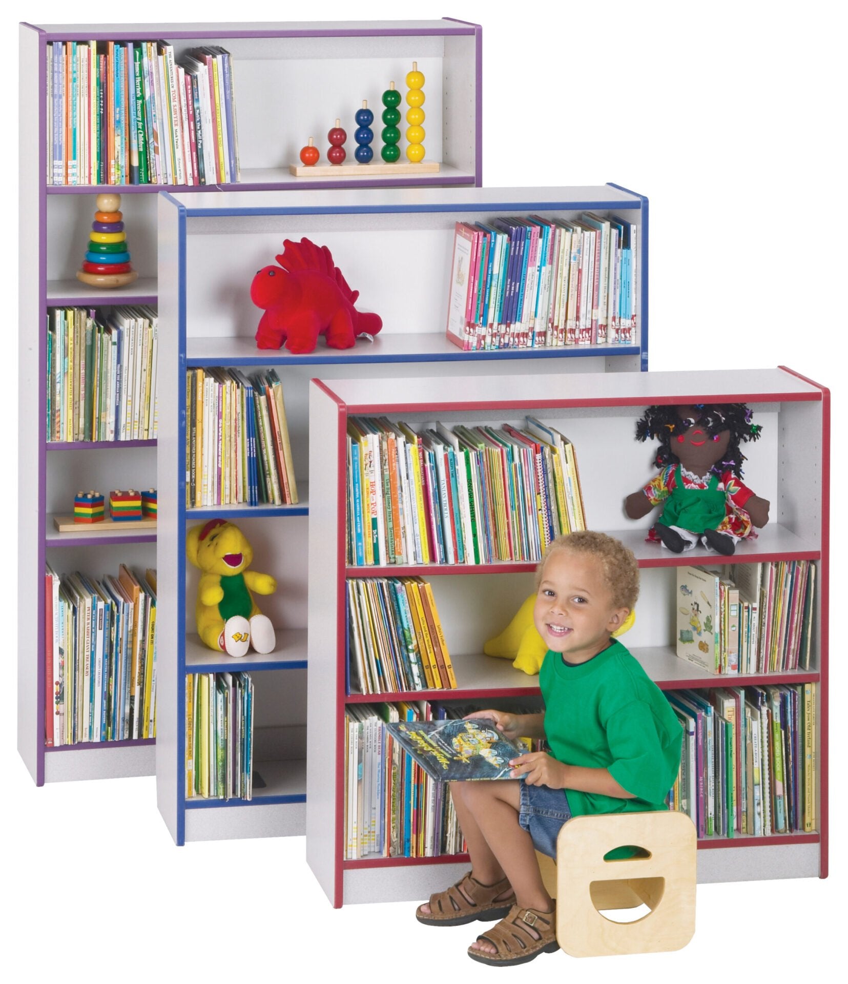 Rainbow AccentsÂ® Short Bookcase - Navy - RTA