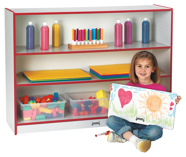 Rainbow AccentsÂ® Super-Sized Adjustable Bookcase  - Red