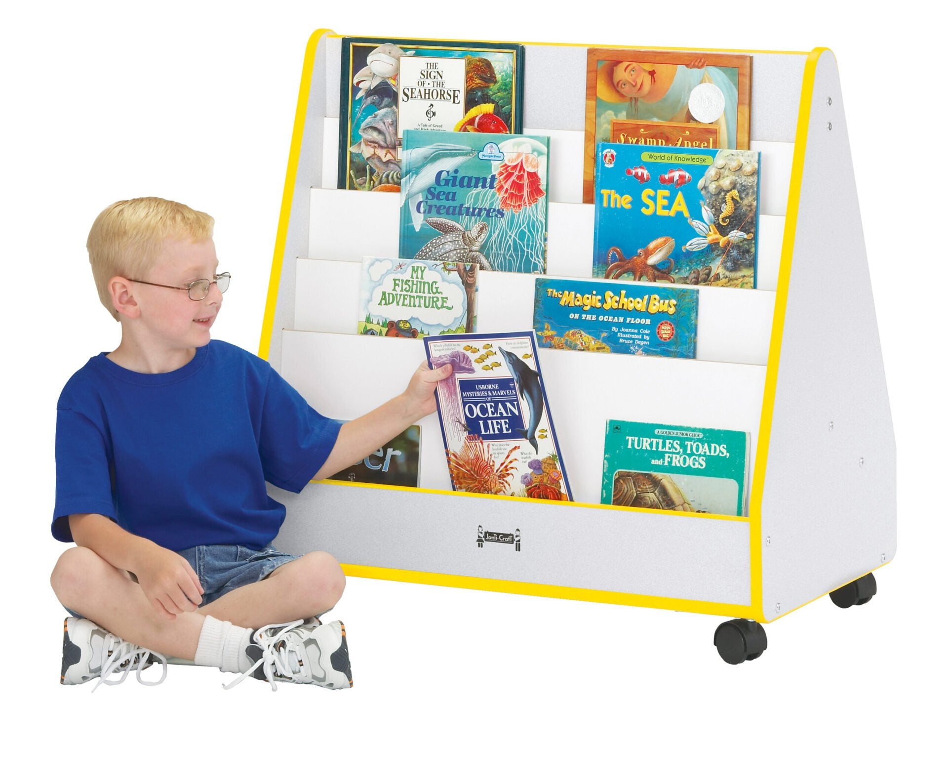 Rainbow AccentsÂ® Pick-a-Book Stand - Mobile - Blue
