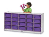 Rainbow AccentsÂ® 20 Tub Mobile Storage - with Tubs - Purple