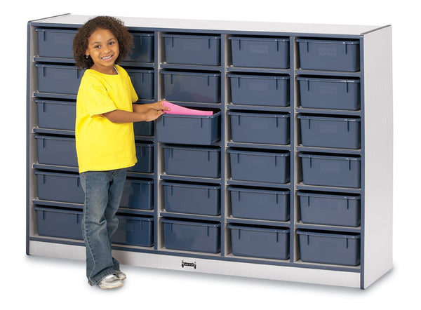 Rainbow AccentsÂ® 30 Tub Mobile Storage - with Tubs - Blue