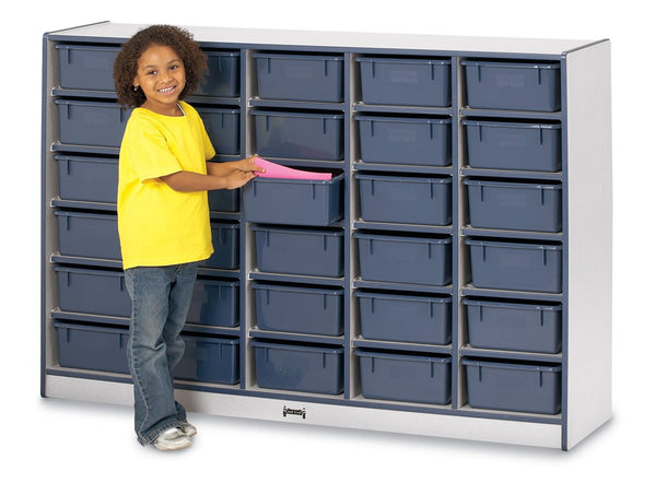 Rainbow AccentsÂ® 30 Tub Mobile Storage - without Tubs - Purple