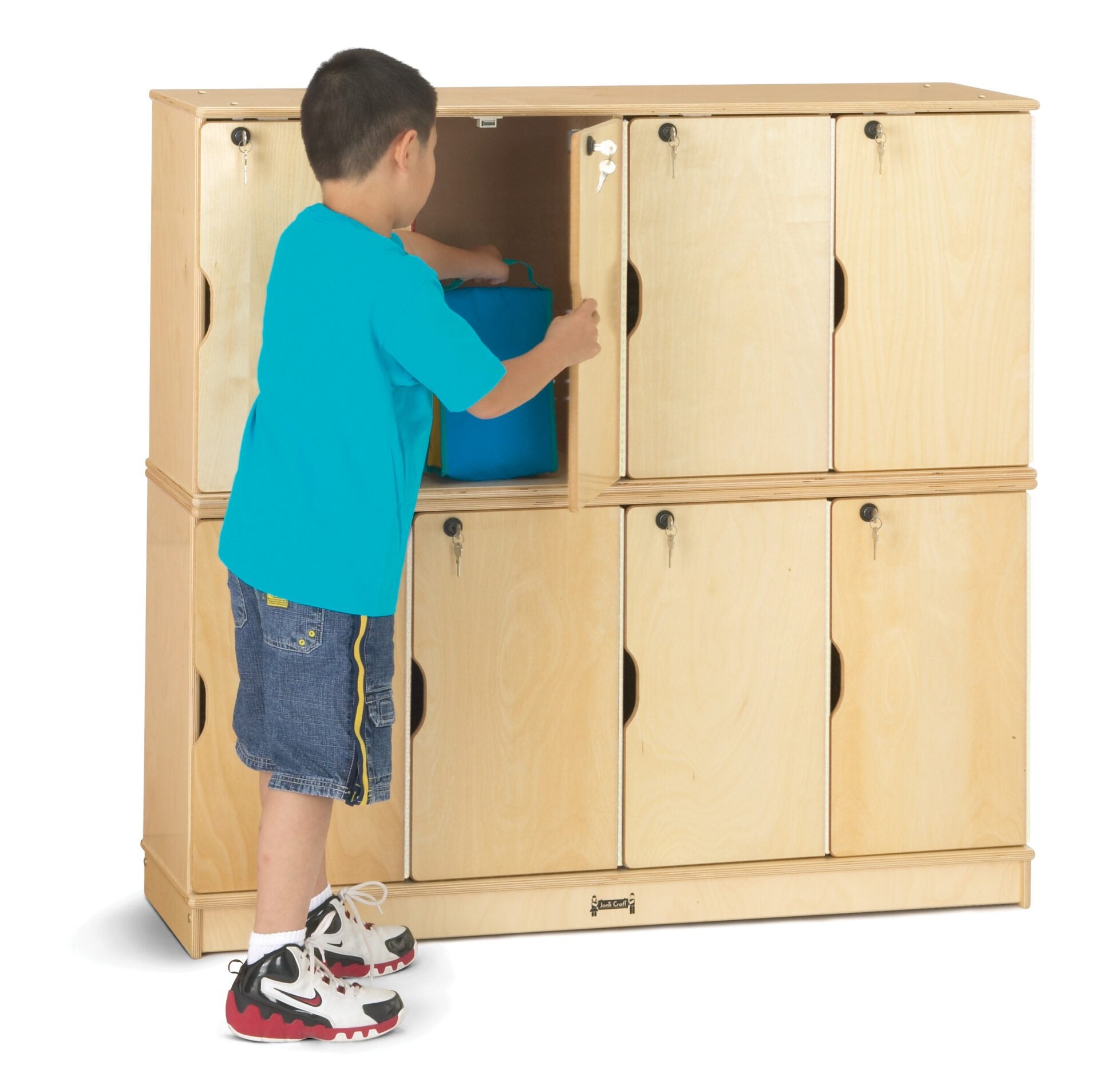 Jonti-Craft® Stacking Lockable Lockers - Double Stack