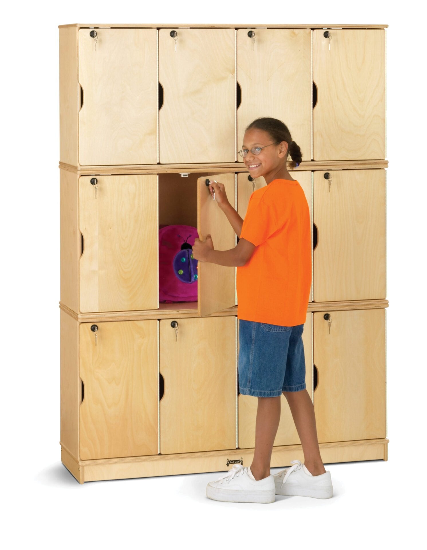 Jonti-Craft® Stacking Lockable Lockers - Triple Stack