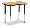 Jonticraft Berries® Collaborative Bowtie Table - 24" X 35" - Oak/Black