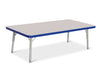 Jonticraft Berries® Rectangle Activity Table - 24" X 48", T-height - Gray/Blue/Gray