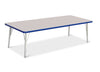 Jonticraft Berries® Rectangle Activity Table - 30" X 72", E-height - Gray/Blue/Gray