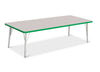 Jonticraft Berries® Rectangle Activity Table - 30" X 72", E-height - Gray/Green/Gray