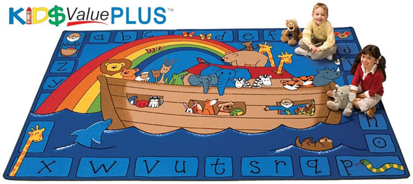 Carpets for Kids 74013 Alphabet Noah 4' x 6' Rectangle