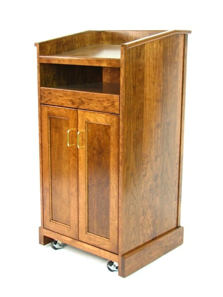 Executive Wood Collegiate Lectern/Podium Cherry Finish-Includes Free Shipping