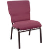 Flash Furniture Advantage Burgundy Pattern Chair - 21 in. Wide