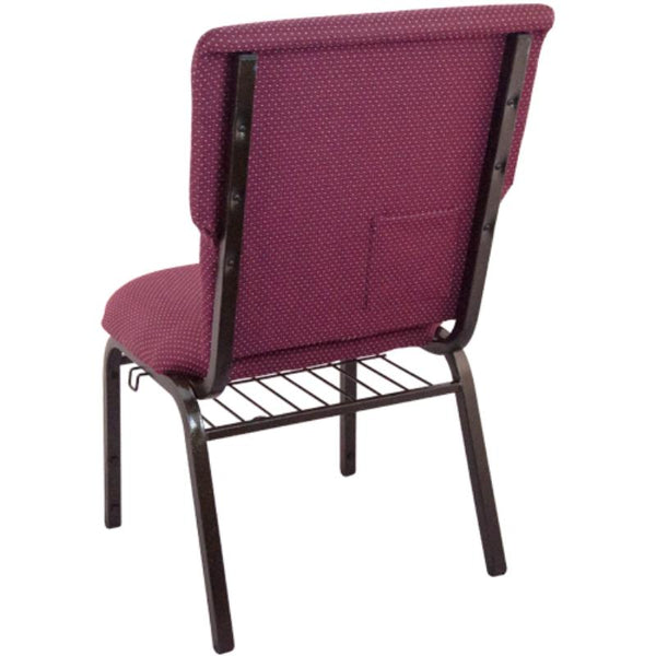 Flash Furniture Advantage Burgundy Pattern Chair - 21 in. Wide