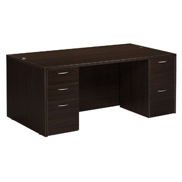OFD Office Desk 30x66 with Double Pedestal, Center Drawer Model NTYP2