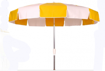 Patio Style Umbrella, 8 Ribs, 9 oz. Marine Grade Acrylic Top, Aluminum Pole, 8 mm Fiberglass Ribs, Manual Lift, No Tilt,7-1/2'  valence only