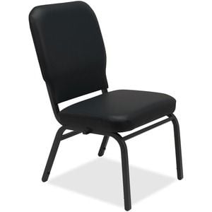 Lorell Vinyl Back/Seat Oversized Stack Chairs