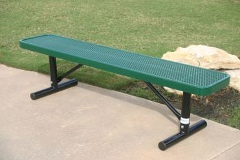 My T Coat 72" x 15" Players Bench without Back Expanded Metal