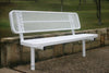 My T Coat 72" x 15" Players Bench with Back Expanded Metal
