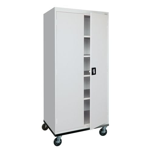 Sandusky Transport Mobile Storage with four adjustable shelves 36"w x 24"d x 78"h