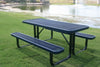 My T Coat 96" Commercial Rectangular Portable Table - ADA-Accessible - Expanded Metal - Advantage Coating